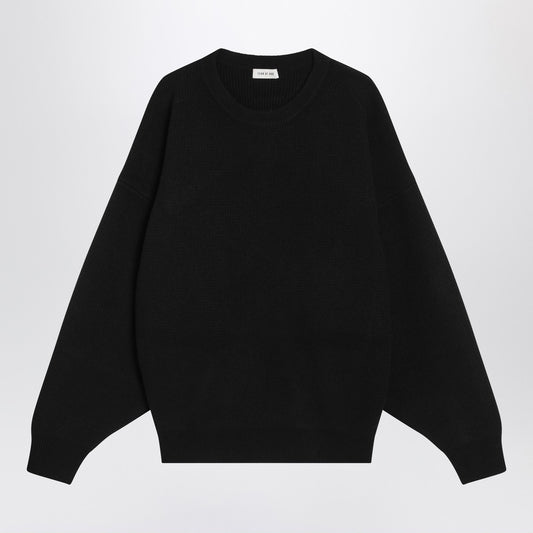 Fear of God Black crewneck sweater in wool