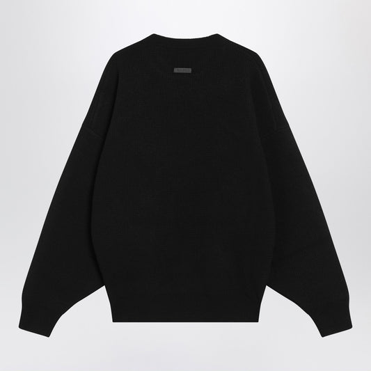 Fear of God Black crewneck sweater in wool