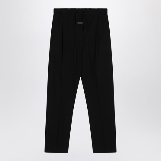 Fear of God Black cotton and wool trousers