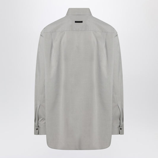 Fear of God Grey dove grey mélange cotton shirt