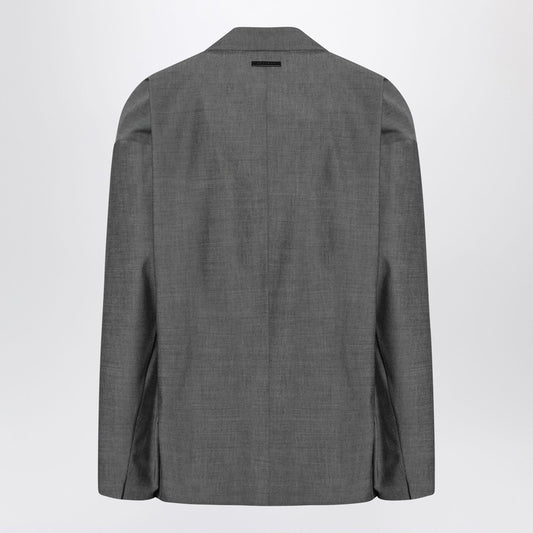 Fear of God Gray single-breasted jacket in cotton and wool