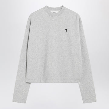 Ami Paris Grey Ami De Coeur sweatshirt