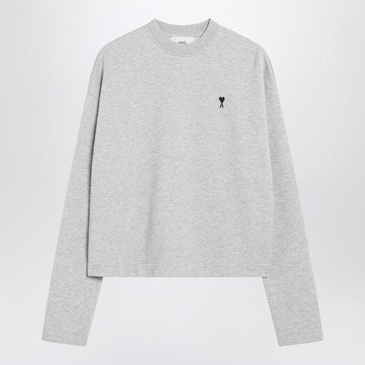 Ami Paris Grey Ami De Coeur sweatshirt