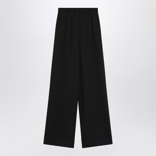 Dolce & Gabbana Dolce&Gabbana Black wool-blend trousers