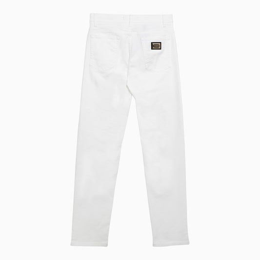 Dolce & Gabbana Dolce&Gabbana Regular white cotton pants