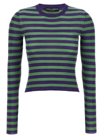 Dolce & Gabbana Striped Viscose Sweater