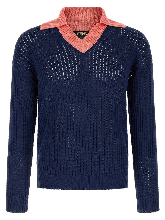 Fendi Cablé Braided Sweater