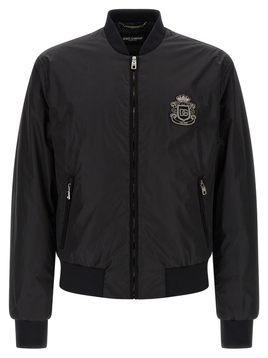 Dolce & Gabbana Dg Patch Bomber Jacket