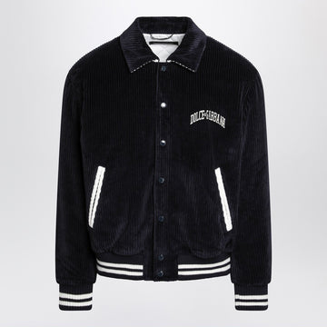Dolce & Gabbana Dolce&Gabbana Navy corduroy Varsity bomber