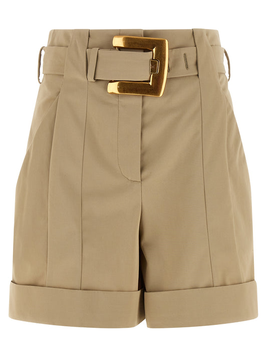Balmain Anthem Buckle Shorts