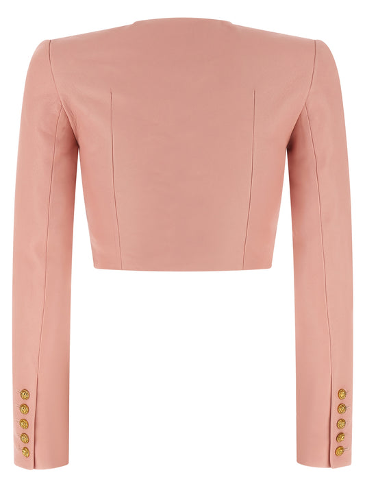 Balmain Testa Di Leone Bolero Blazer