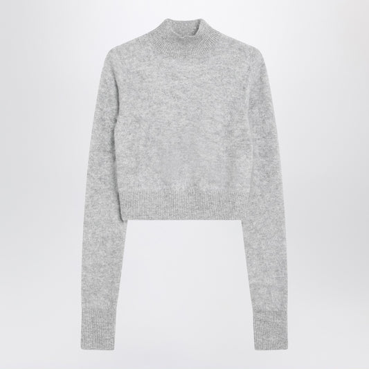 Sportmax Grey cropped cashmere sweater