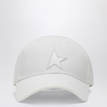 Golden Goose White baseball cap with star