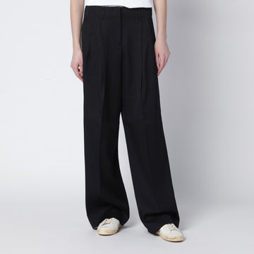 Golden Goose Wide black wool trousers
