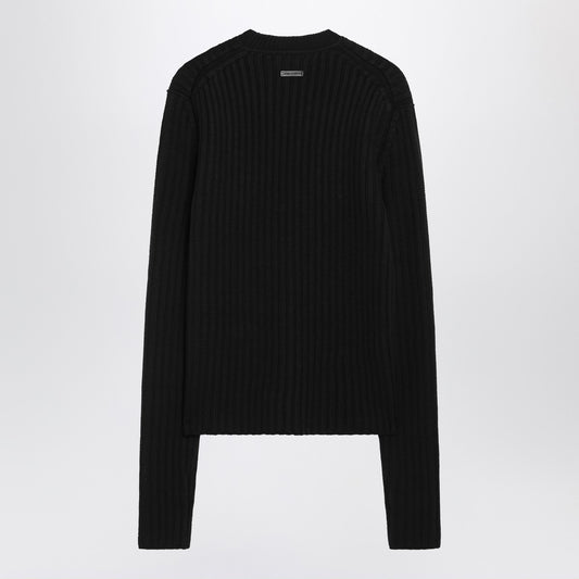 Dolce & Gabbana Dolce&Gabbana Black ribbed wool sweater