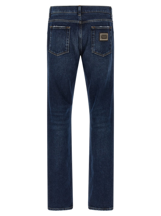 Dolce & Gabbana Logo Plaque Jeans