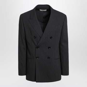 Ami Paris Anthracite grey double-breasted wool jacket