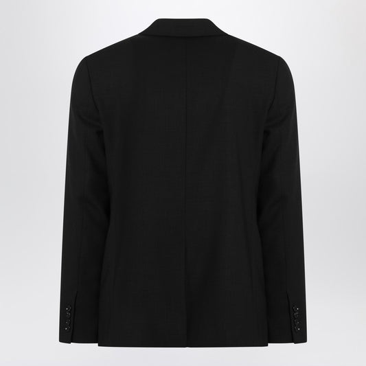 Ami Paris Single-Breasted Jacket Black Wool