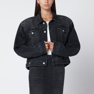 HAIKURE Black washed-effect Renee denim jacket