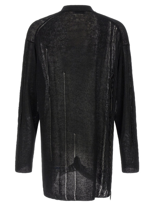 Yohji Yamamoto Lace Up Cardigan