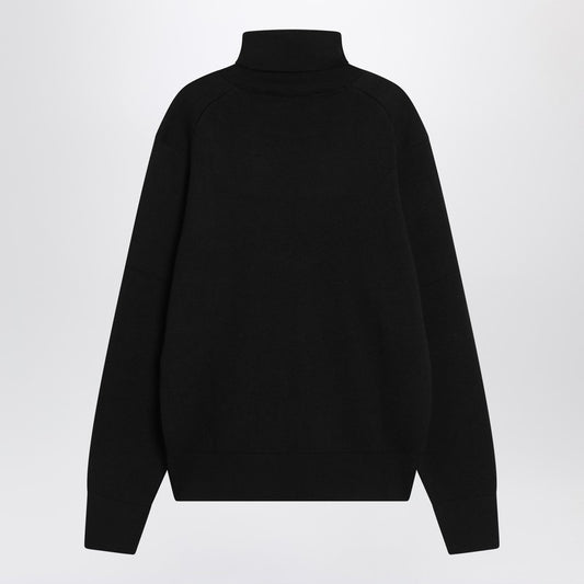 Ami Paris Black turtleneck sweater Ami De Coeur