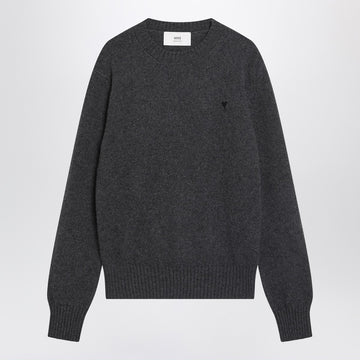 Ami Paris Anthracite grey Ami De Coeur sweater