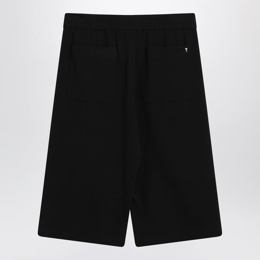 Ami Paris Bermuda wide black in cotton