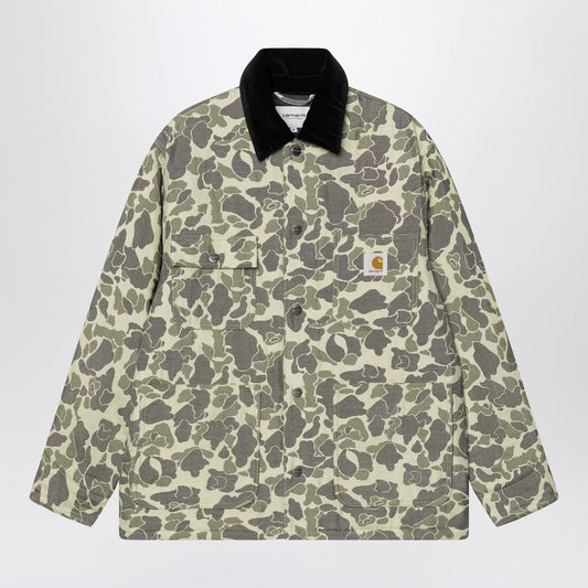 Carhartt WIP Tapestry Chore Coat Camo Duck Jacquard, Green/Tobacco