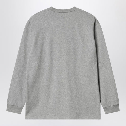 Carhartt WIP Grey L/S Heart Patch T-shirt