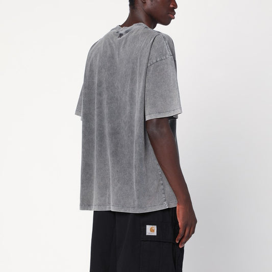 Represent vintage gray crew neck T-shirt