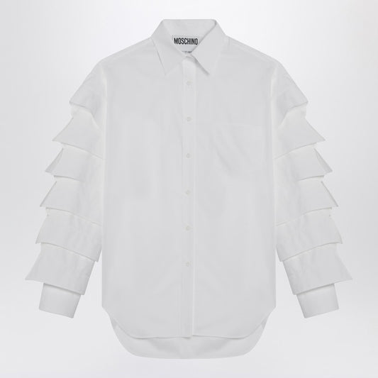 Moschino White shirt with sleeves and collars
