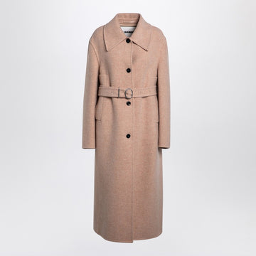 Jil Sander Pink granite wool coat