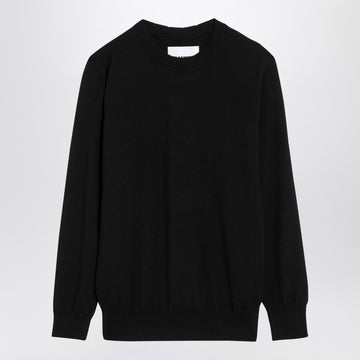Jil Sander Black wool crew-neck sweater