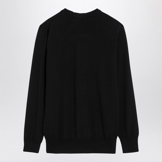 Jil Sander Black wool crew-neck sweater