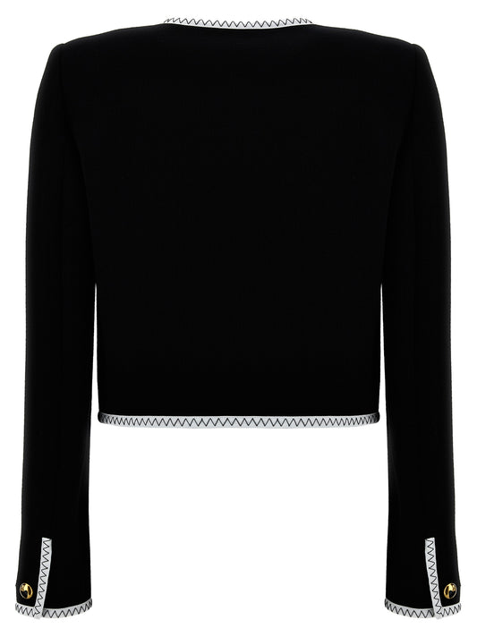 Moschino Crepe Short Jacket