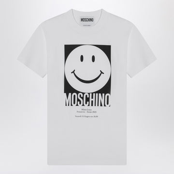 Moschino White cotton Smile T-shirt