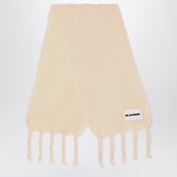 Jil Sander Pale pink mohair blend scarf