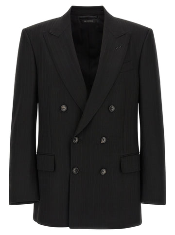 Tom Ford Satin Striped Blazer