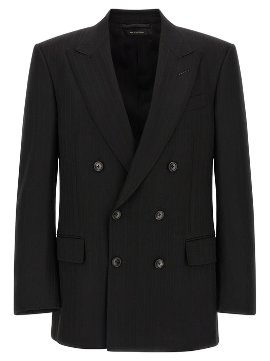 Tom Ford Satin Striped Blazer