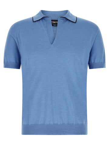 Tom Ford Cotton And Silk Polo Shirt