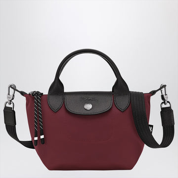 Longchamp XS Le Pliage Energy bag with handle in amaranth colour
