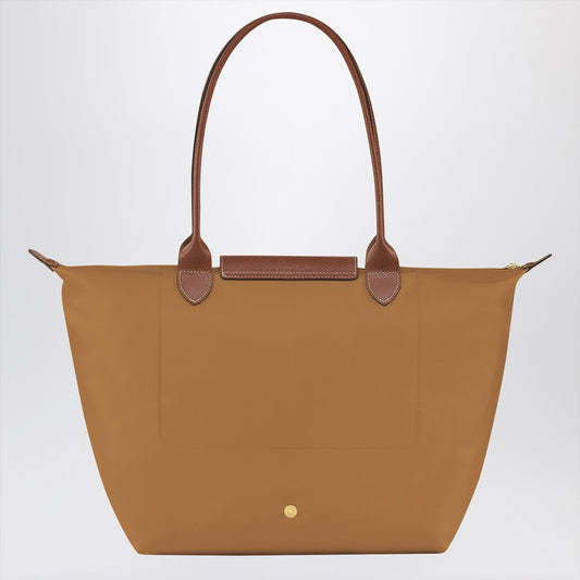 Longchamp Chamois coloured Le Pliage Original L bag