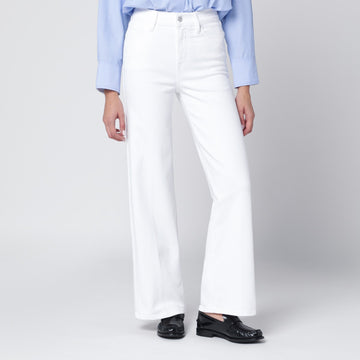 Frame White Slim Palazzo jeans