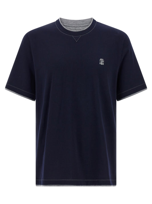 Brunello Cucinelli Double Layer T-shirt