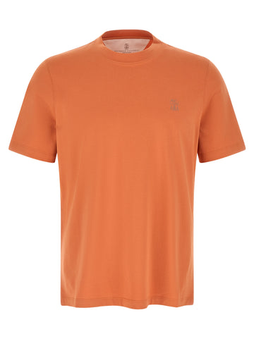 Brunello Cucinelli Logo Print T-shirt