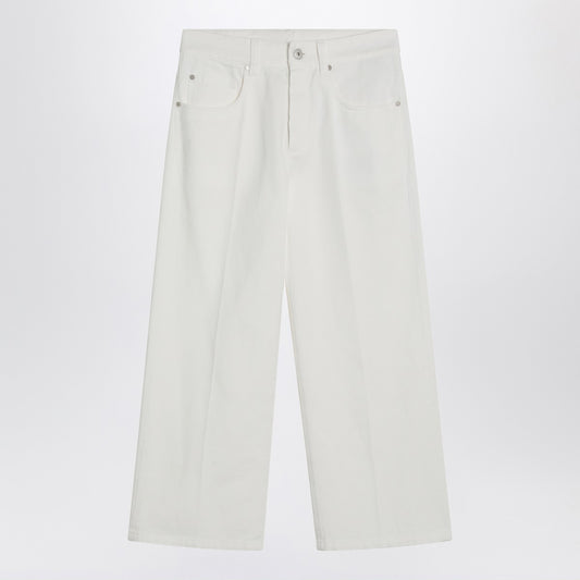 Brunello Cucinelli White cotton trousers