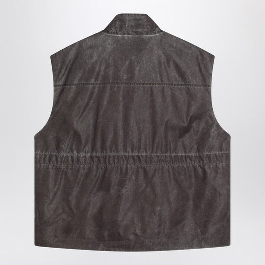 Our Legacy Firm brown vest with vintage effect
