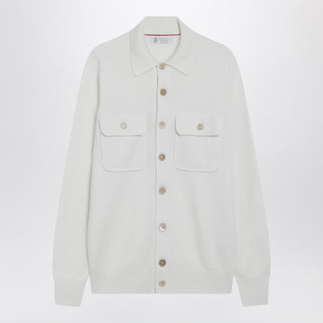 Brunello Cucinelli White cashmere cardigan