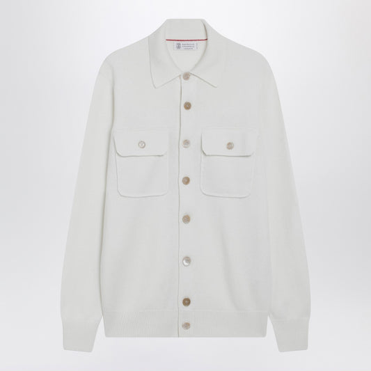 Brunello Cucinelli White cashmere cardigan