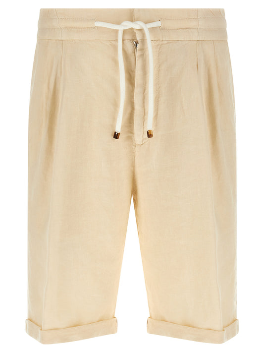 Brunello Cucinelli Linen Bermuda Shorts